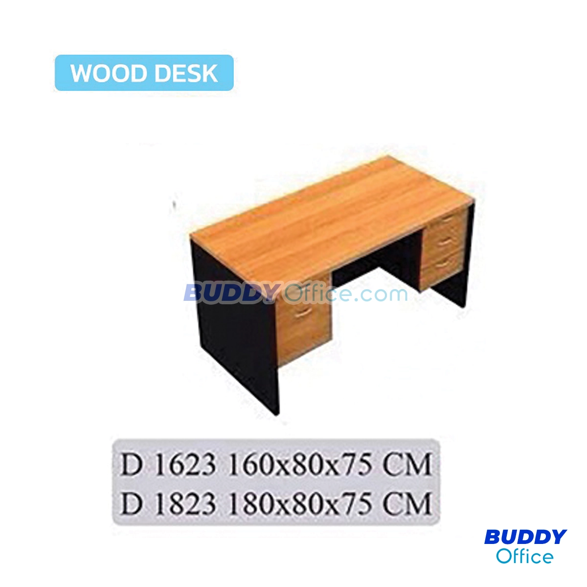  โต๊ะทำงาน D1823 / ขนาด W160 x D80 x H75 ซม.