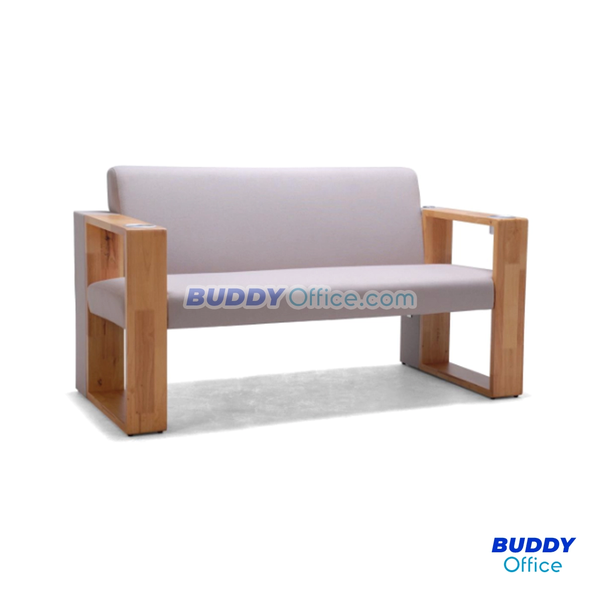 โซฟาผ้าขาไม้ HELLO.21 ผ้าPTR