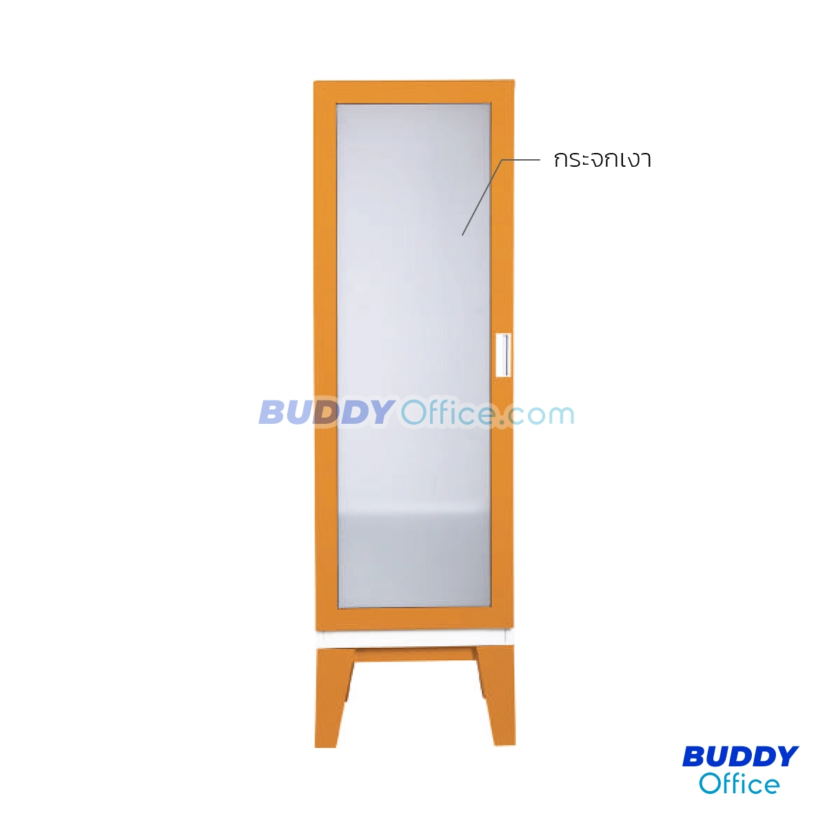 ตู้เสื้อผ้าบานเปิดกระจกเงา WD012