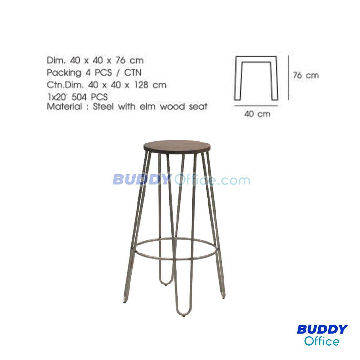 เก้าอี้บาร์ BD92136WD