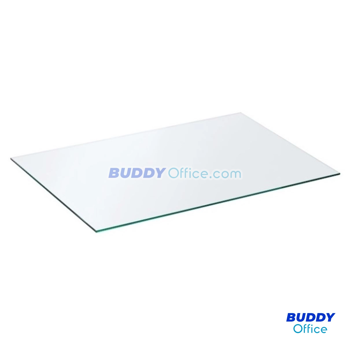กระจกโต๊ะทำงานเหล็ก GL3F (ตัดมุมขอบทั้ง 4 มุม ให้วางได้พอดีกับโต๊ะ)