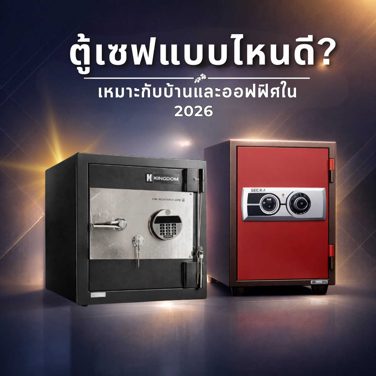ตู้เซฟแบบไหนดี? เลือกให้เหมาะกับบ้านและออฟฟิศในปี 2026