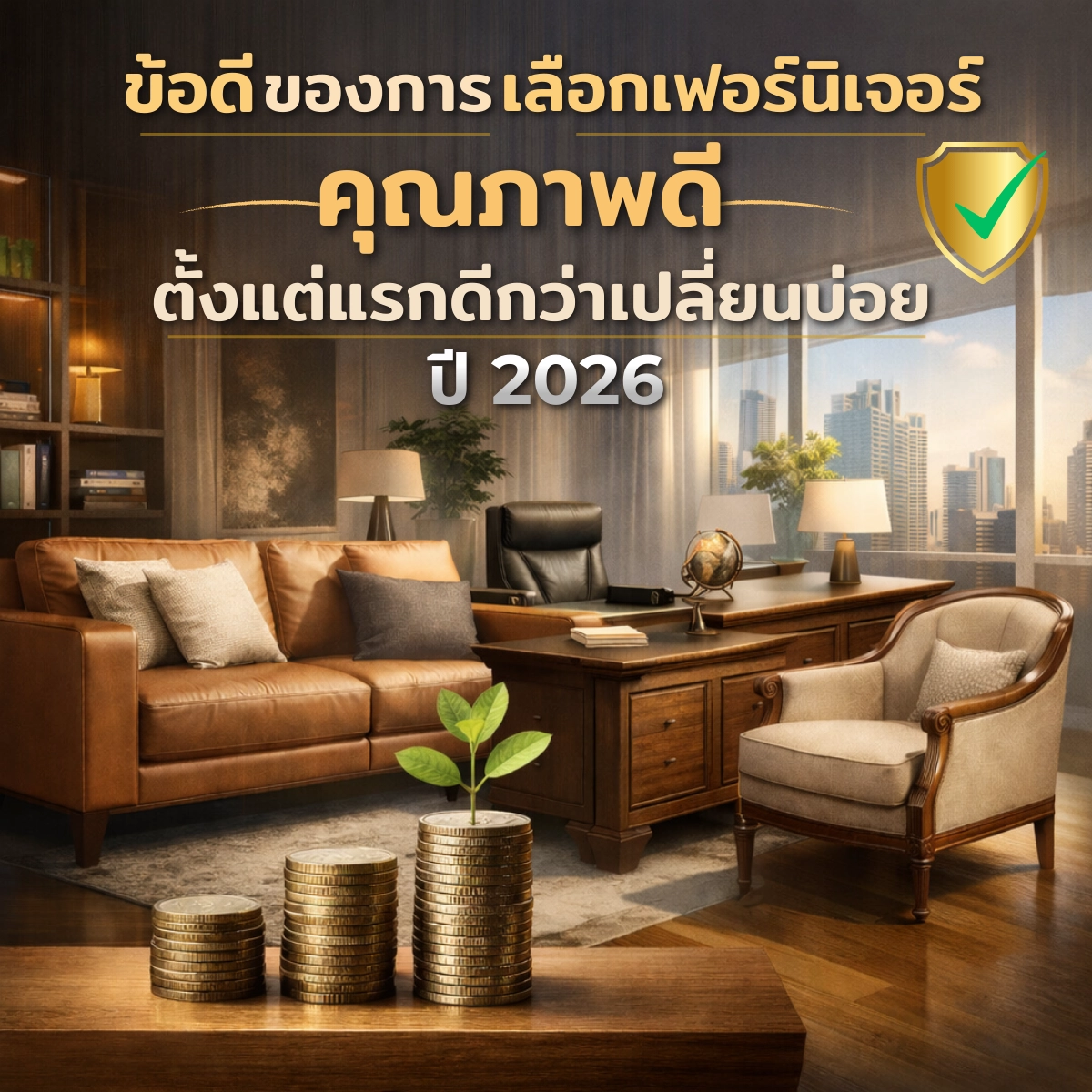 ข้อดีของการเลือกเฟอร์นิเจอร์คุณภาพดี ตั้งแต่แรก ดีกว่าเปลี่ยนบ่อยหลายเท่า ปี 2026