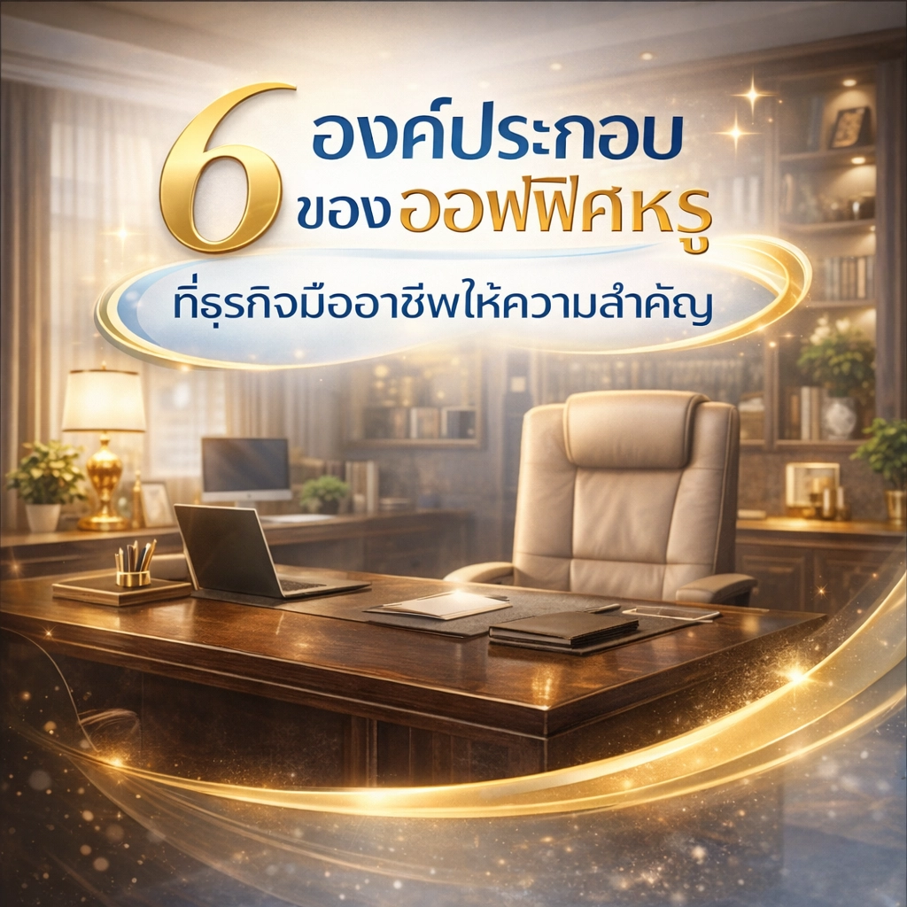 6 องค์ประกอบของออฟฟิศหรู ที่ธุรกิจมืออาชีพให้ความสำคัญ