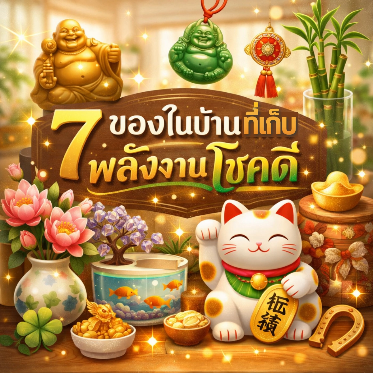 7 ของในบ้านที่เก็บพลังงานโชคดี