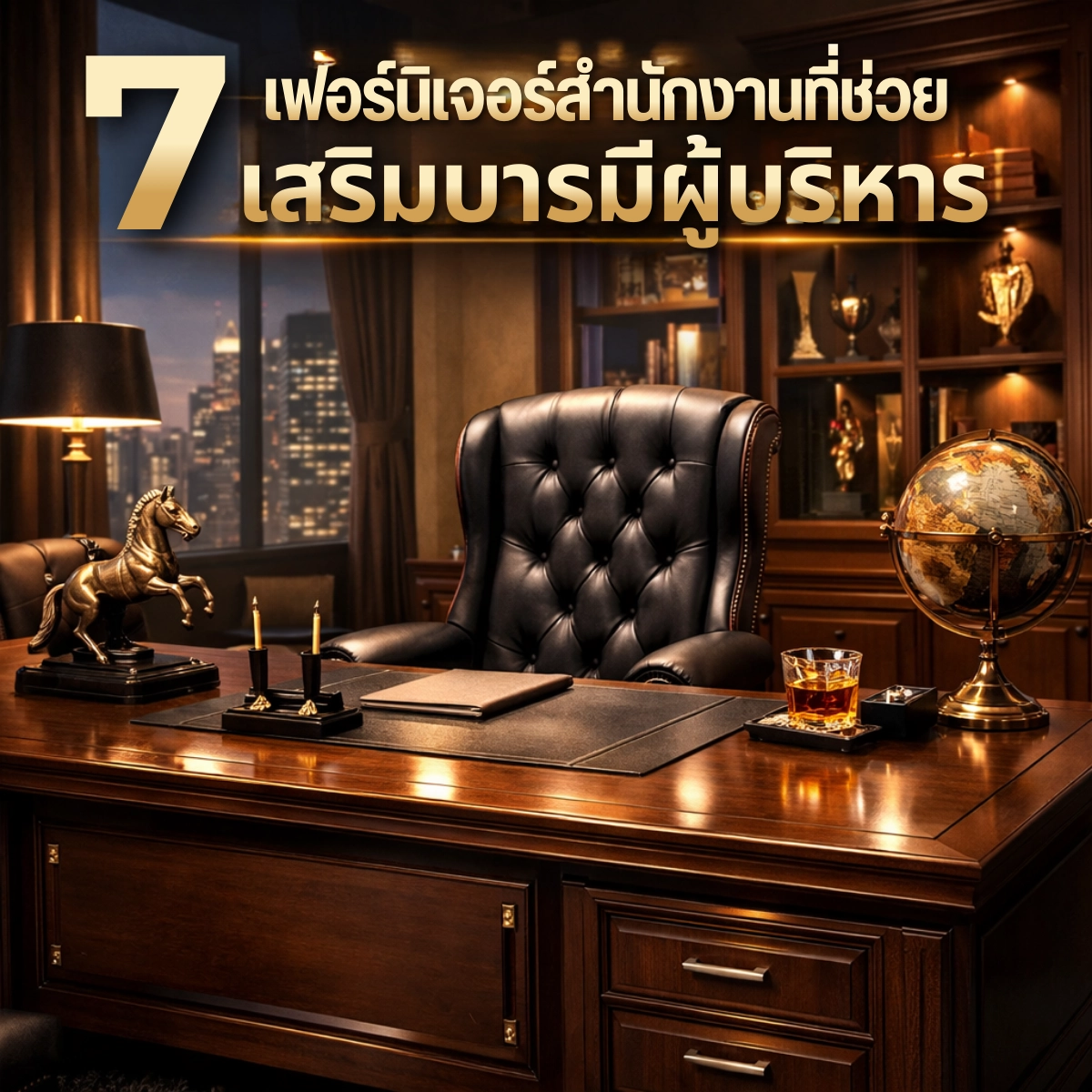 7 เฟอร์นิเจอร์สำนักงานที่ช่วยเสริมบารมีผู้บริหาร (แบบจับต้องได้)