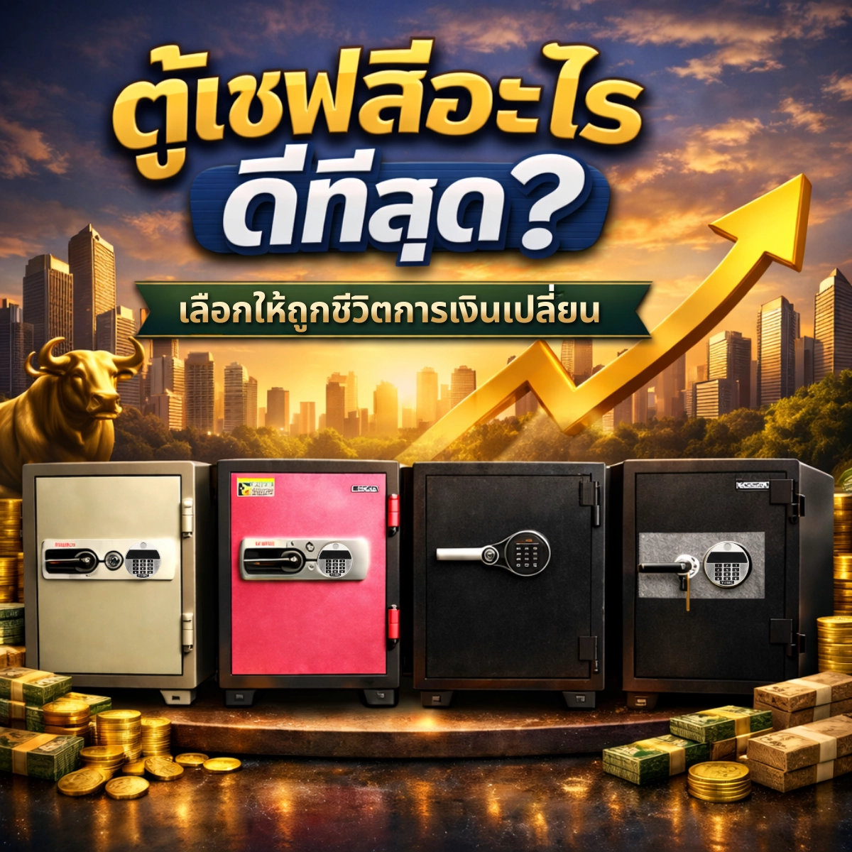 ตู้เซฟสีอะไรดีที่สุด? เลือกสีถูก ชีวิตการเงินเปลี่ยน