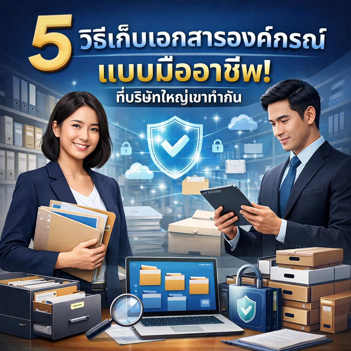 5 วิธีเก็บเอกสารองค์กรแบบมืออาชีพ ที่บริษัทใหญ่ทำกัน