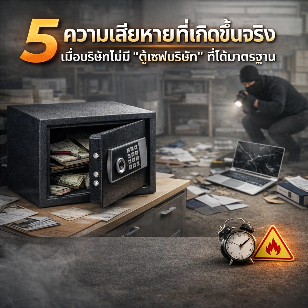 5 ความเสียหายที่เกิดขึ้นจริง เมื่อบริษัทไม่มี "ตู้เซฟบริษัท" ที่ได้มาตรฐาน