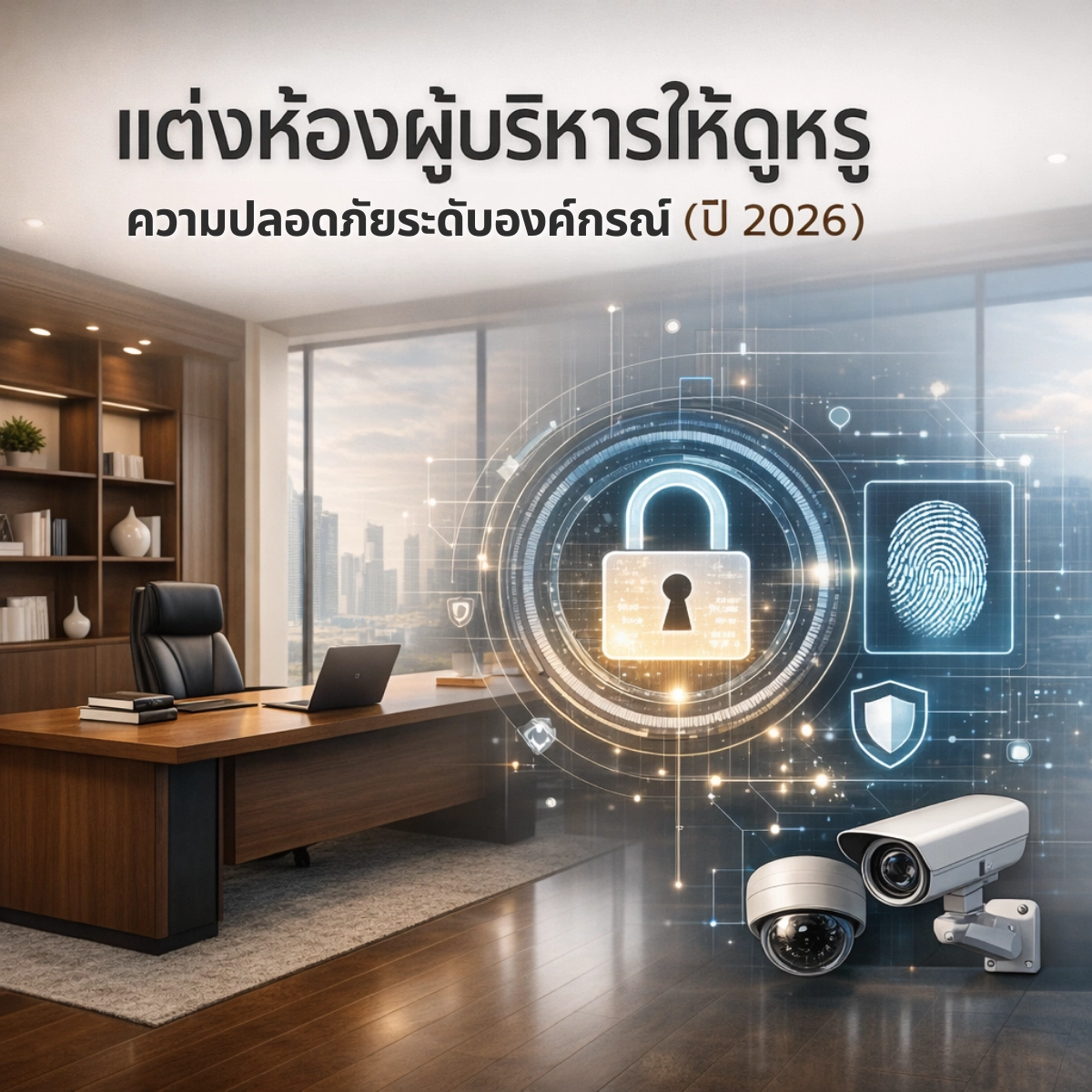 แต่งห้องผู้บริหารให้ดูหรู พร้อมความปลอดภัยระดับองค์กร (ปี2026)