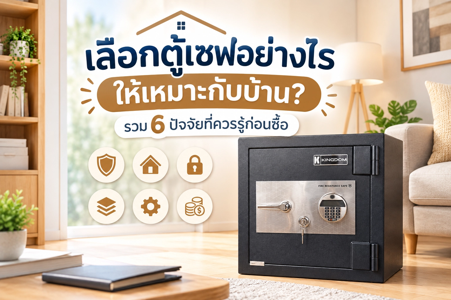 เลือกตู้เซฟอย่างไรให้เหมาะกับบ้าน? รวม 6 ปัจจัยที่ควรรู้ก่อนซื้อ